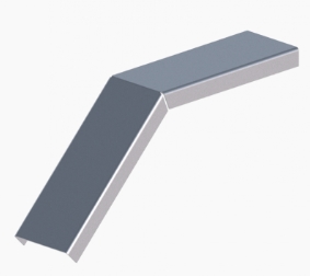 Крышка лотка углового вертикального вниз ЛМсК-45Н сталь оцинкованная методом Сендзимира СОЭМИ ЛМсК-45Н 100-Sц УТ2,5 Теодолиты