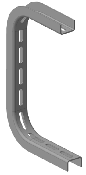 Кронштейн потолочный сталь оцинкованная методом Сендзимира СОЭМИ КП100ц УТ2,5 Прочие принадлежности
